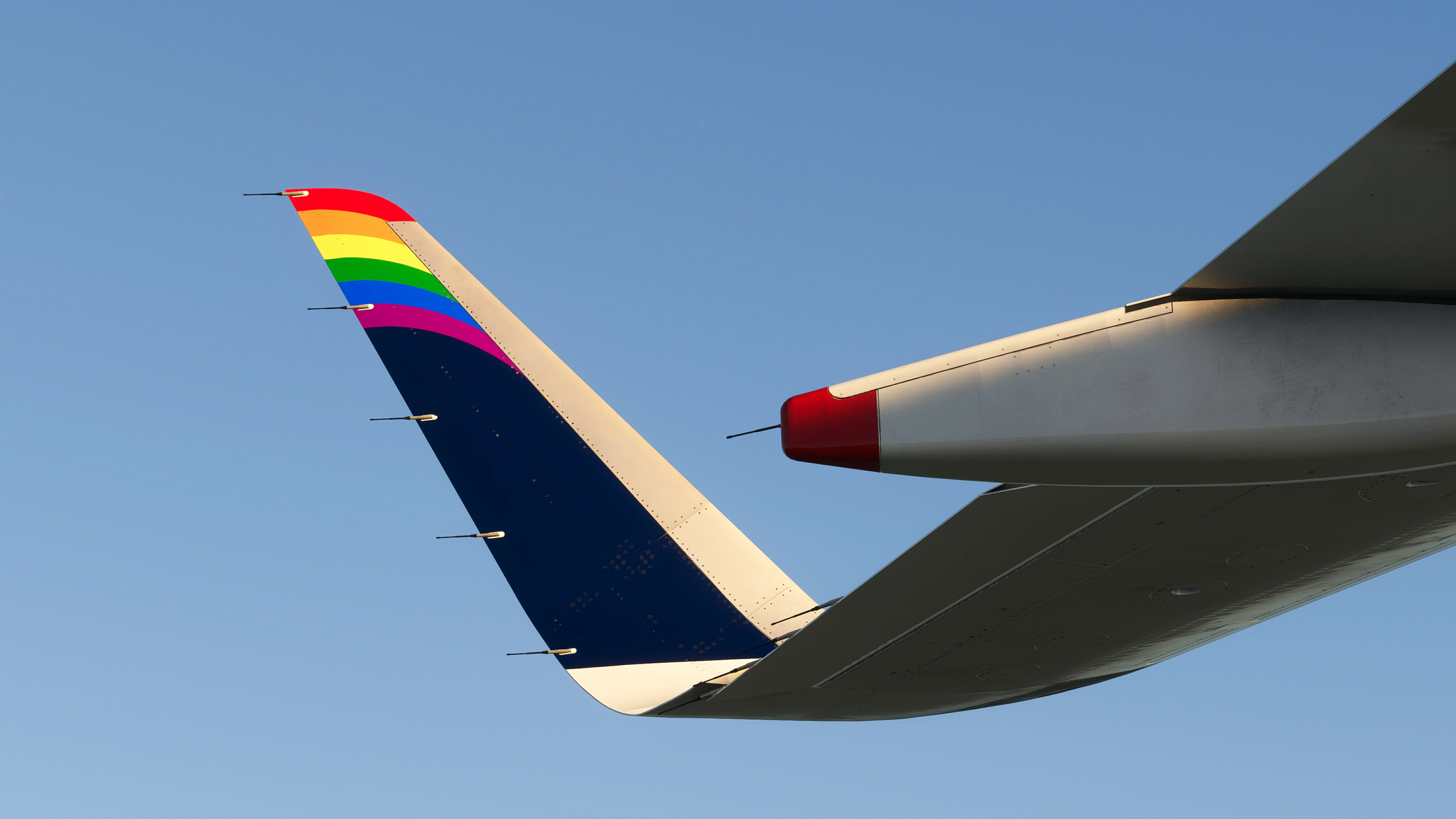 F-MFEI, l'Airbus A320-200 arborant la livrée spéciale « Love makes us fly »